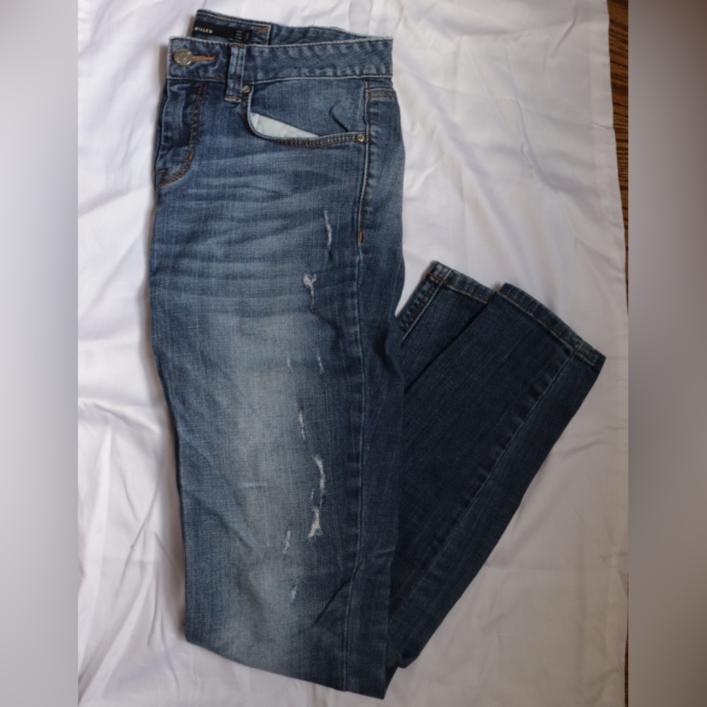 LIKE NEW Karen Millen Distressed Skinny Jeans